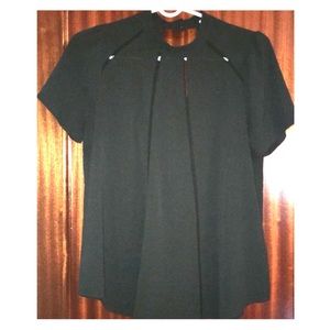 Black flowy top
